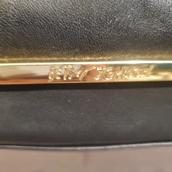 Betsey Johnson Black Quilted Large Tote Shopper Shoulder Bag- - Picture 3 of 13